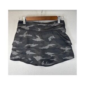 Athleta Girl Camo Lux Swing Skort Girls XL 14 Layered Athletic Pickleball Tennis